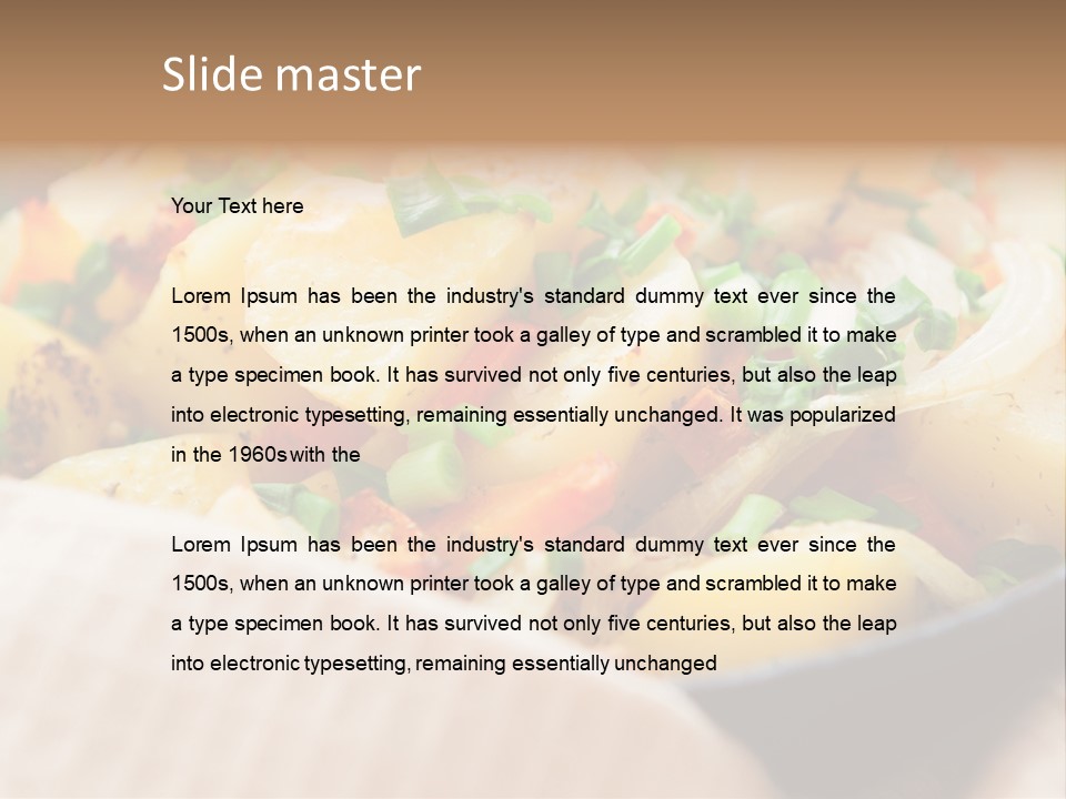 Panfried Large Chunks Carrots PowerPoint Template