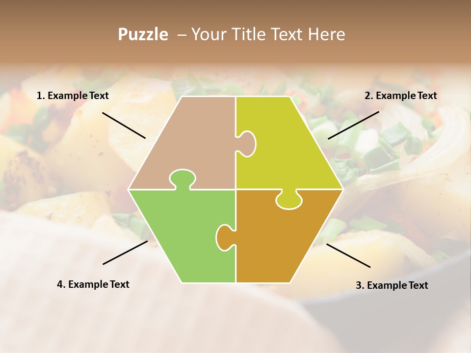 Panfried Large Chunks Carrots PowerPoint Template