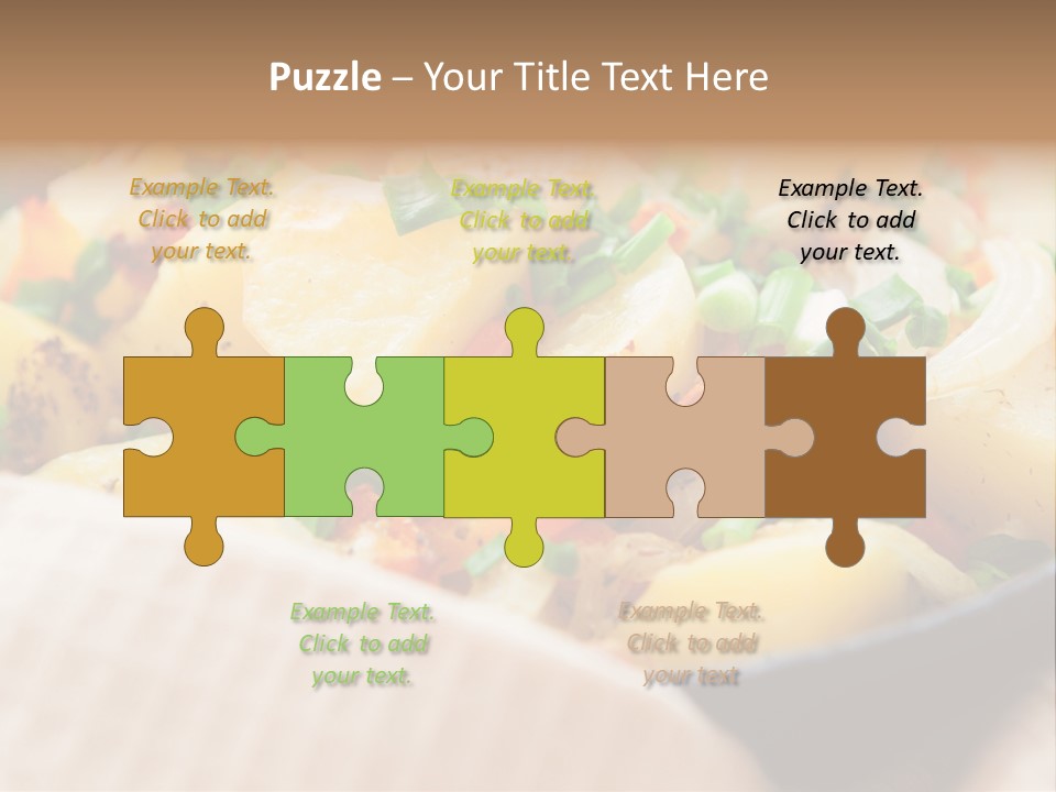 Panfried Large Chunks Carrots PowerPoint Template