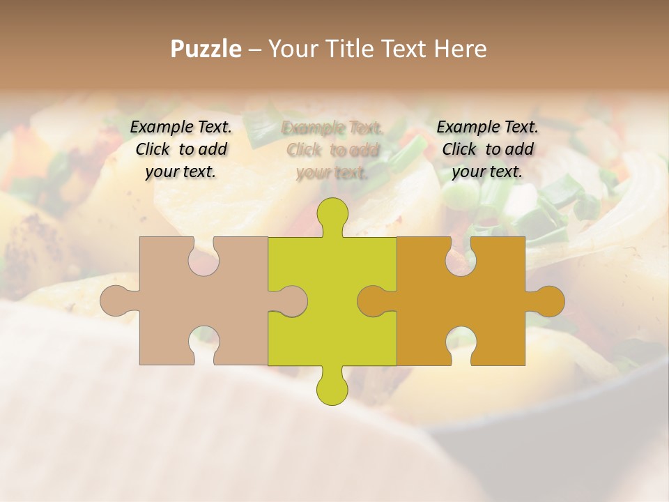 Panfried Large Chunks Carrots PowerPoint Template