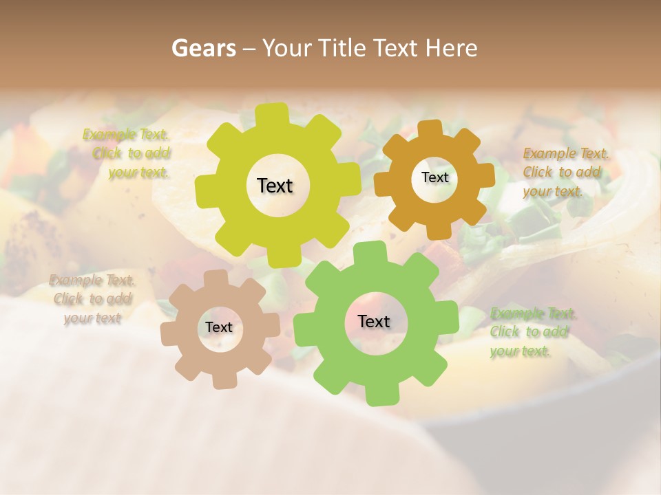 Panfried Large Chunks Carrots PowerPoint Template