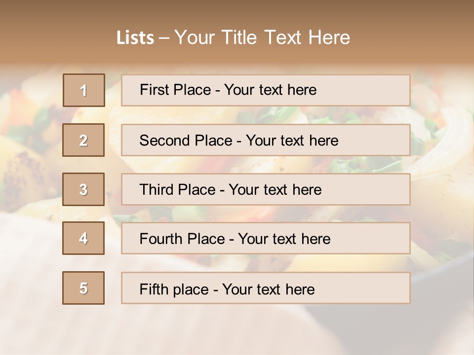 Panfried Large Chunks Carrots PowerPoint Template