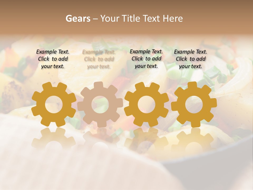 Panfried Large Chunks Carrots PowerPoint Template