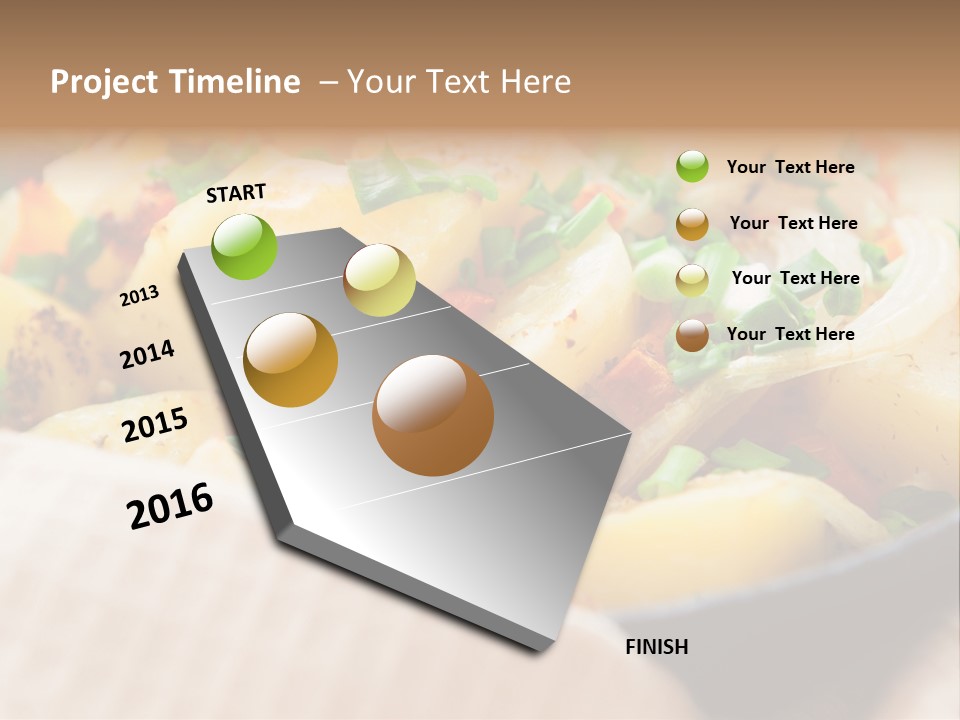 Panfried Large Chunks Carrots PowerPoint Template