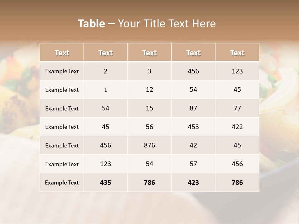 Panfried Large Chunks Carrots PowerPoint Template