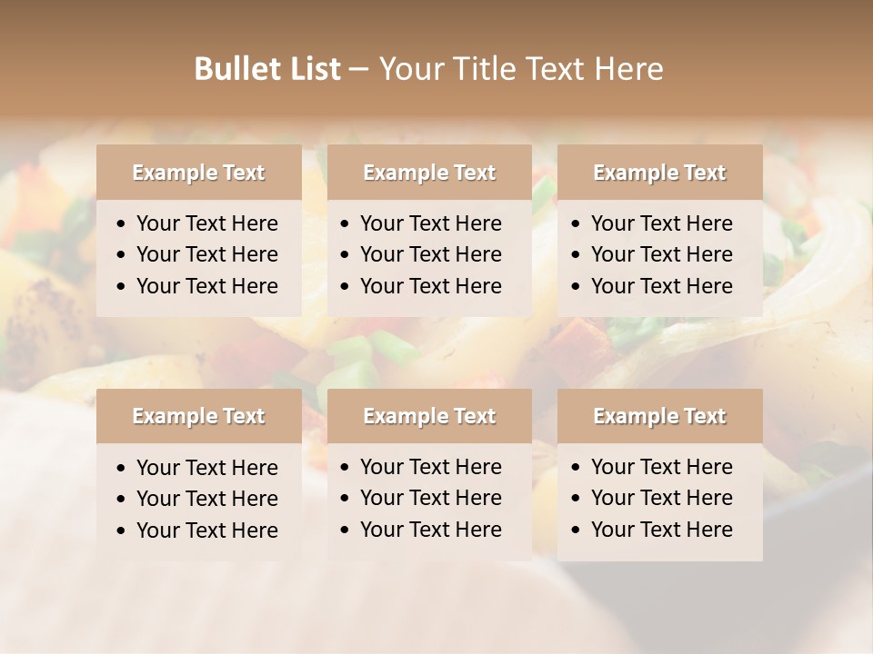 Panfried Large Chunks Carrots PowerPoint Template