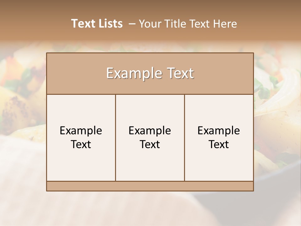 Panfried Large Chunks Carrots PowerPoint Template