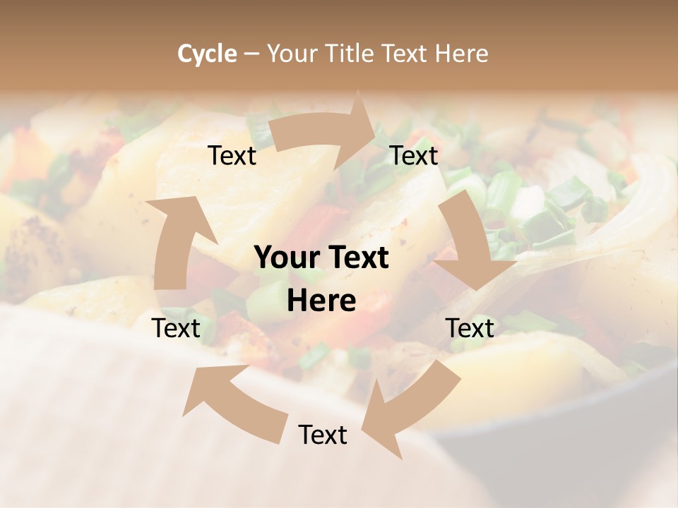 Panfried Large Chunks Carrots PowerPoint Template