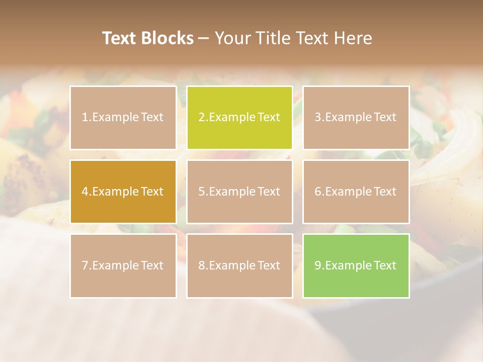 Panfried Large Chunks Carrots PowerPoint Template