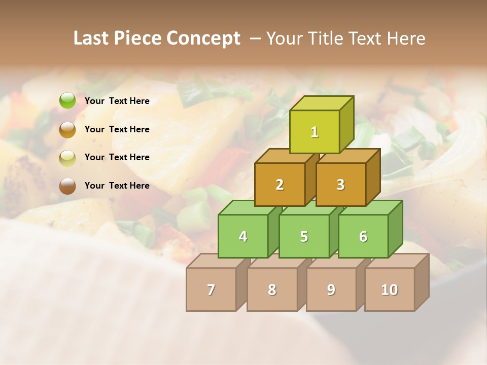 Panfried Large Chunks Carrots PowerPoint Template