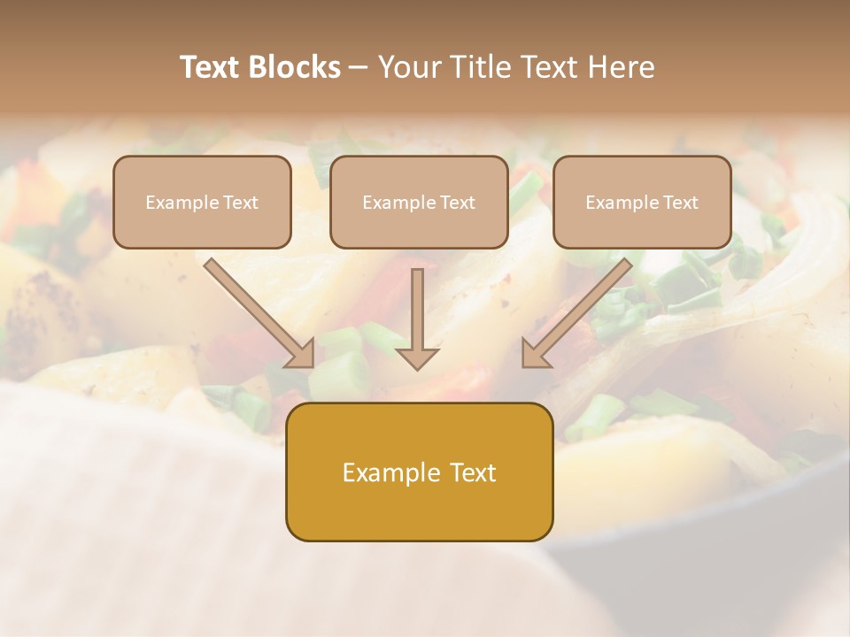 Panfried Large Chunks Carrots PowerPoint Template