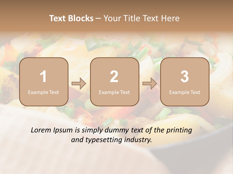 Panfried Large Chunks Carrots PowerPoint Template