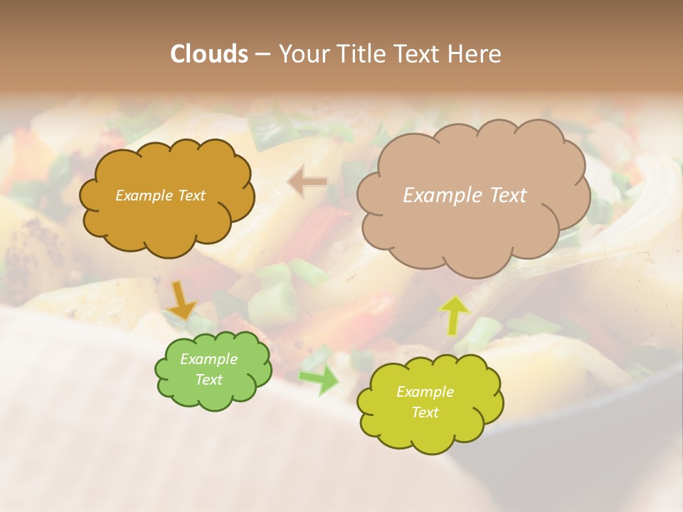 Panfried Large Chunks Carrots PowerPoint Template