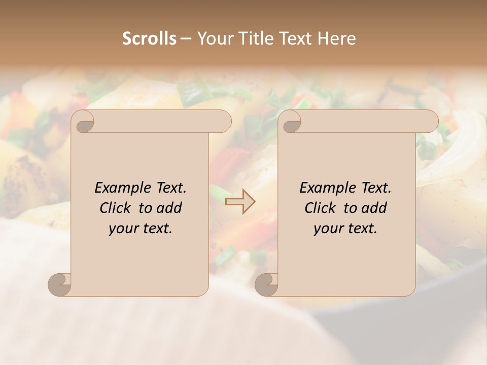 Panfried Large Chunks Carrots PowerPoint Template