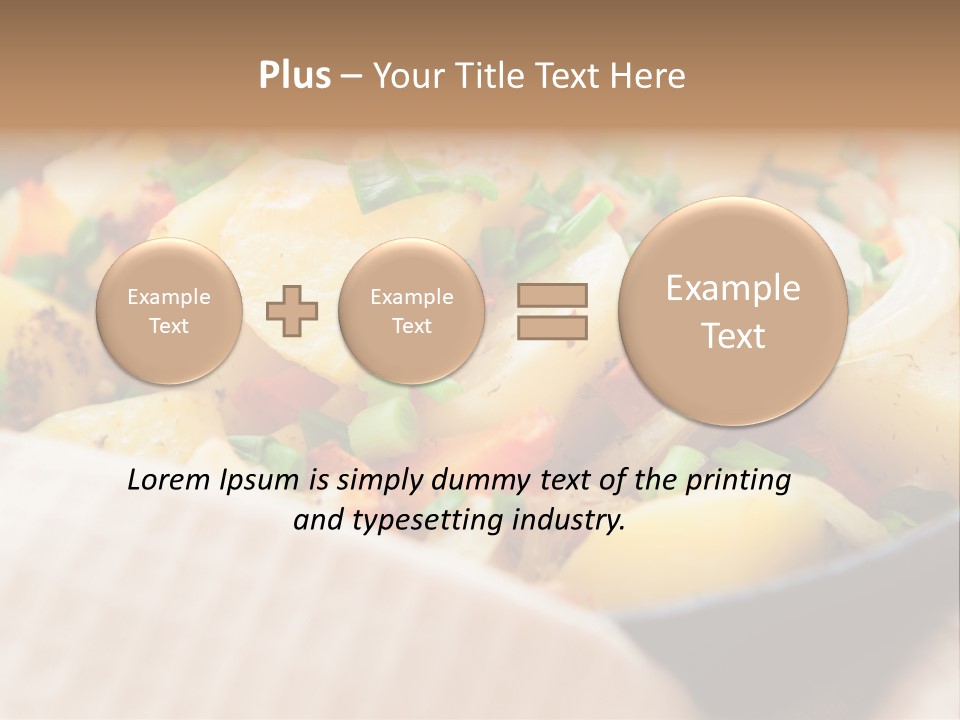 Panfried Large Chunks Carrots PowerPoint Template