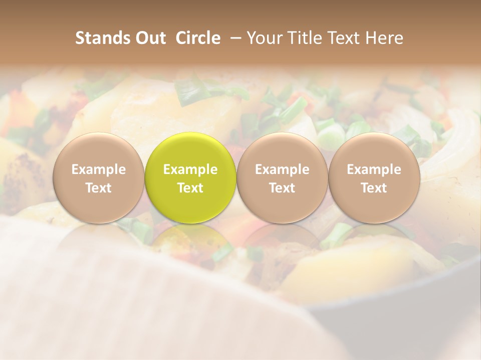 Panfried Large Chunks Carrots PowerPoint Template