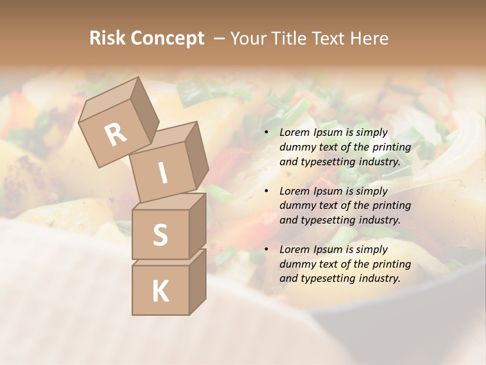 Panfried Large Chunks Carrots PowerPoint Template