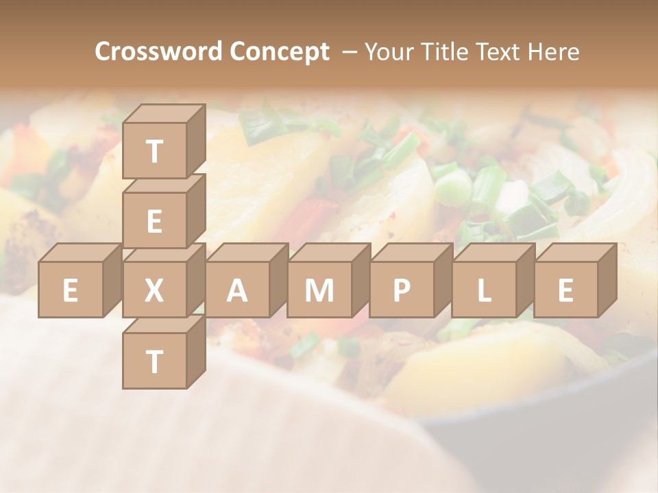 Panfried Large Chunks Carrots PowerPoint Template