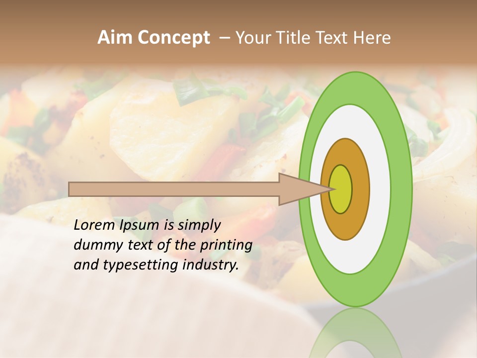 Panfried Large Chunks Carrots PowerPoint Template