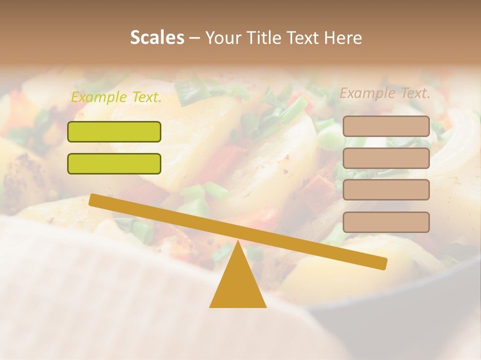 Panfried Large Chunks Carrots PowerPoint Template