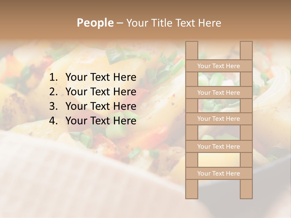 Panfried Large Chunks Carrots PowerPoint Template