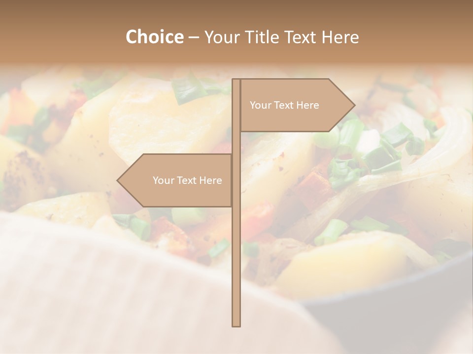 Panfried Large Chunks Carrots PowerPoint Template