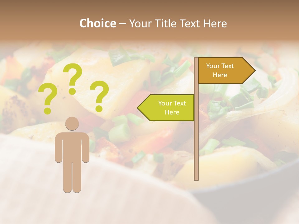 Panfried Large Chunks Carrots PowerPoint Template