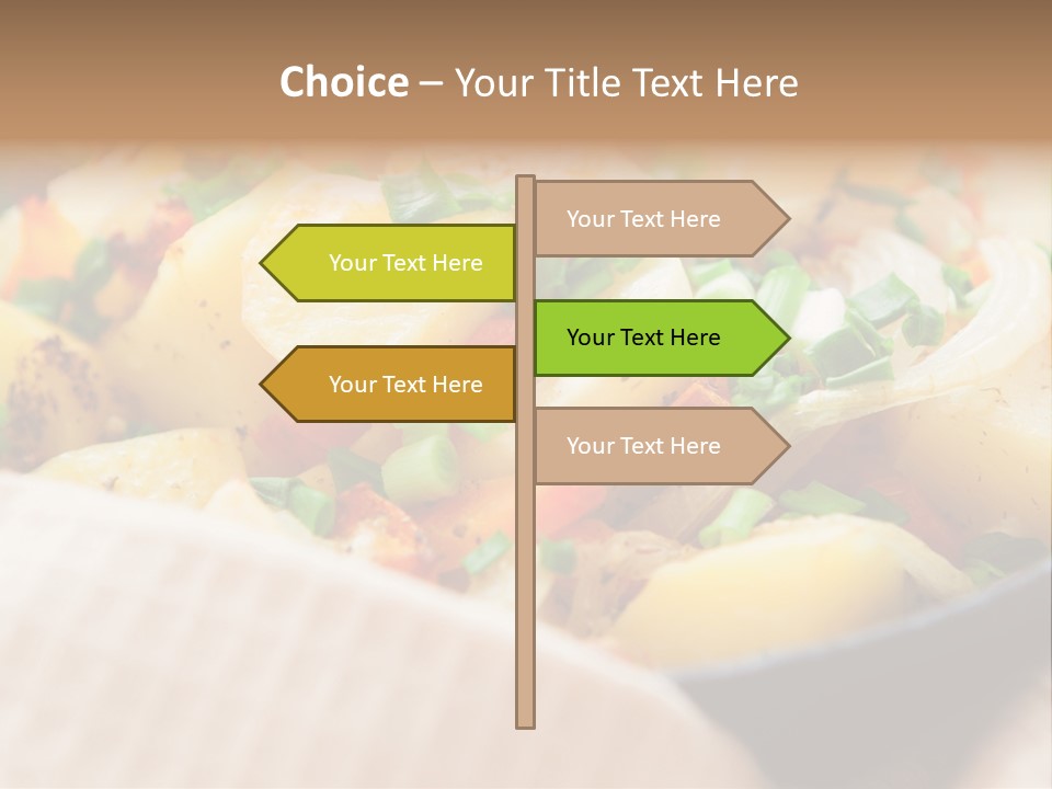Panfried Large Chunks Carrots PowerPoint Template