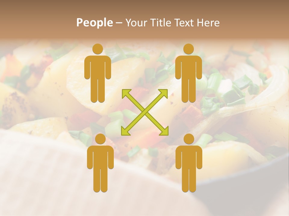 Panfried Large Chunks Carrots PowerPoint Template