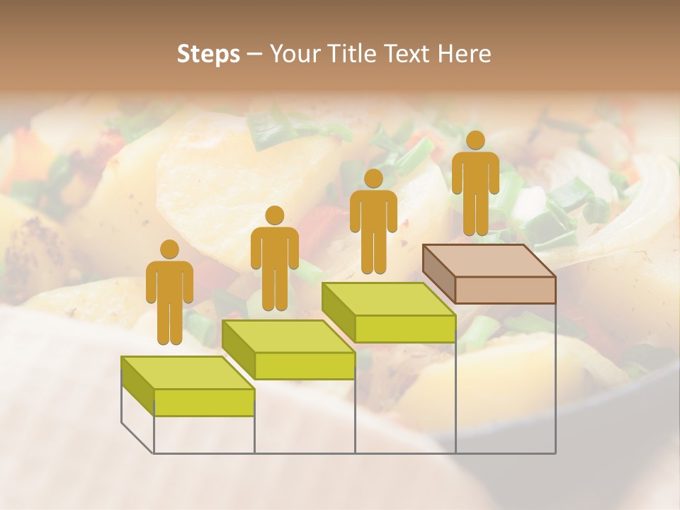 Panfried Large Chunks Carrots PowerPoint Template