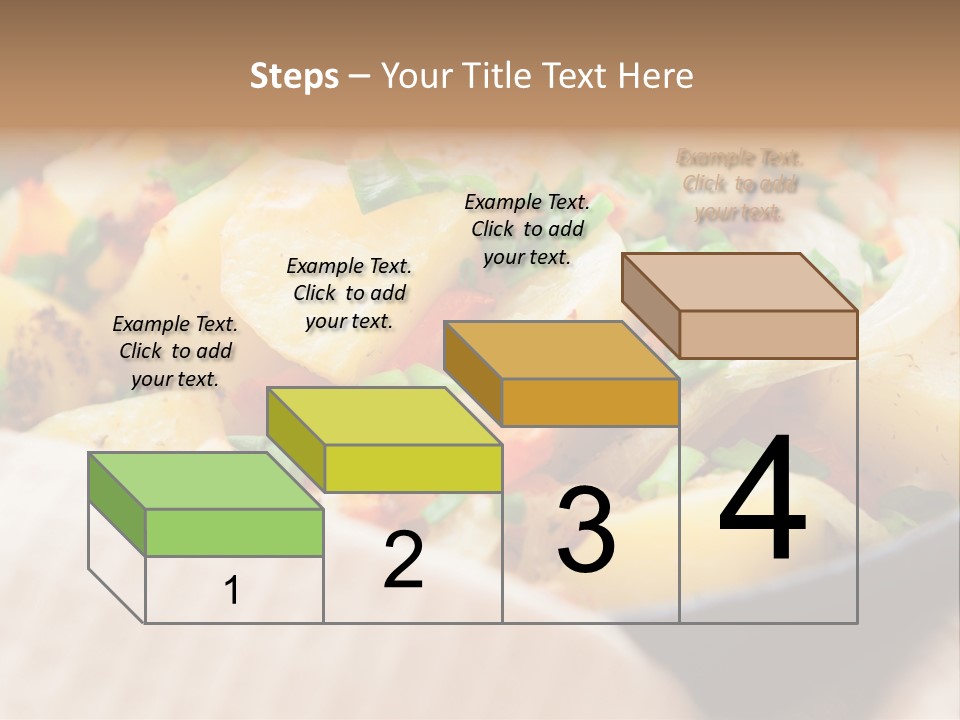 Panfried Large Chunks Carrots PowerPoint Template