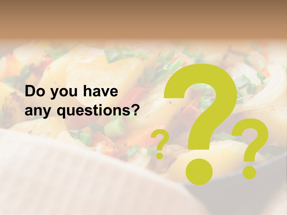 Panfried Large Chunks Carrots PowerPoint Template