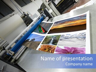 Business Printer Publish PowerPoint Template