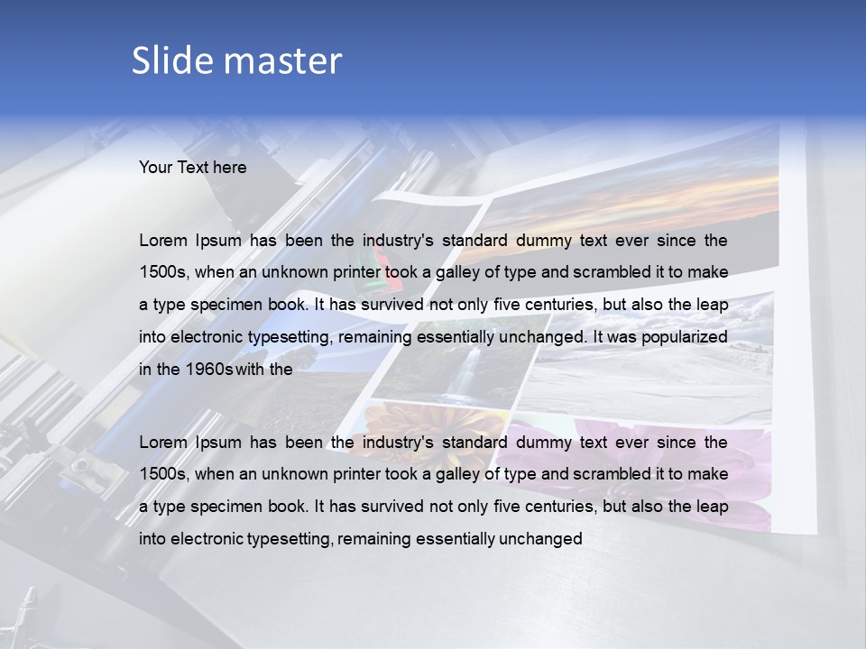 Business Printer Publish PowerPoint Template
