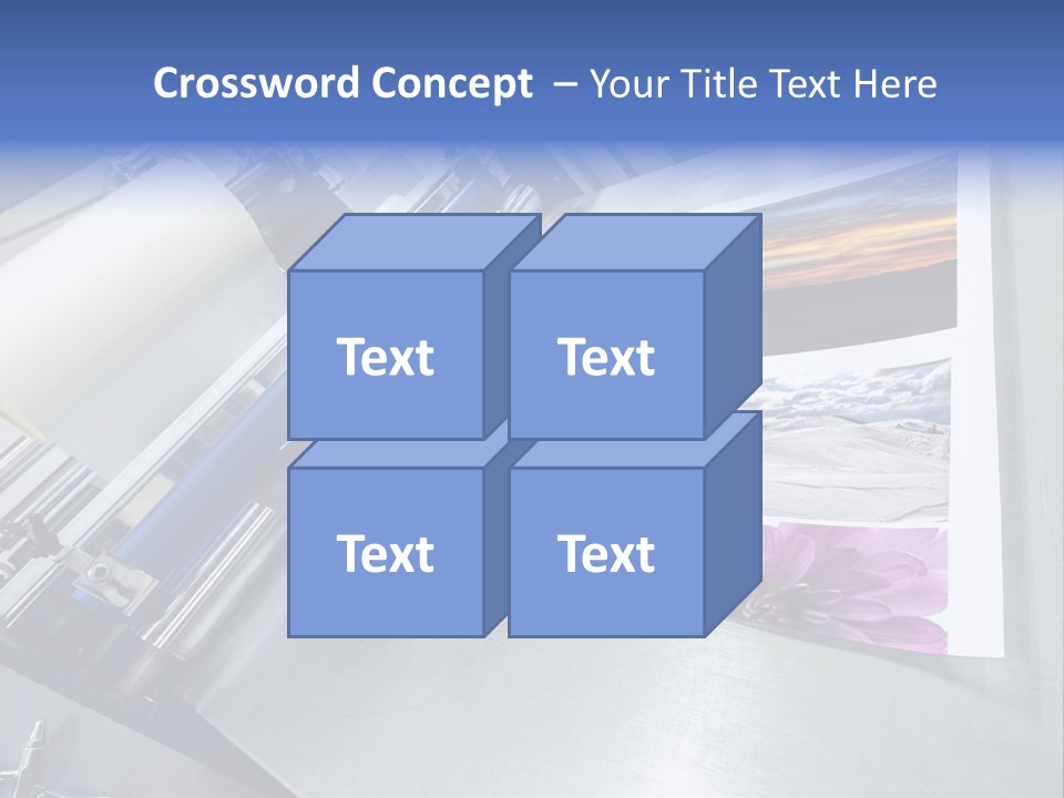 Business Printer Publish PowerPoint Template