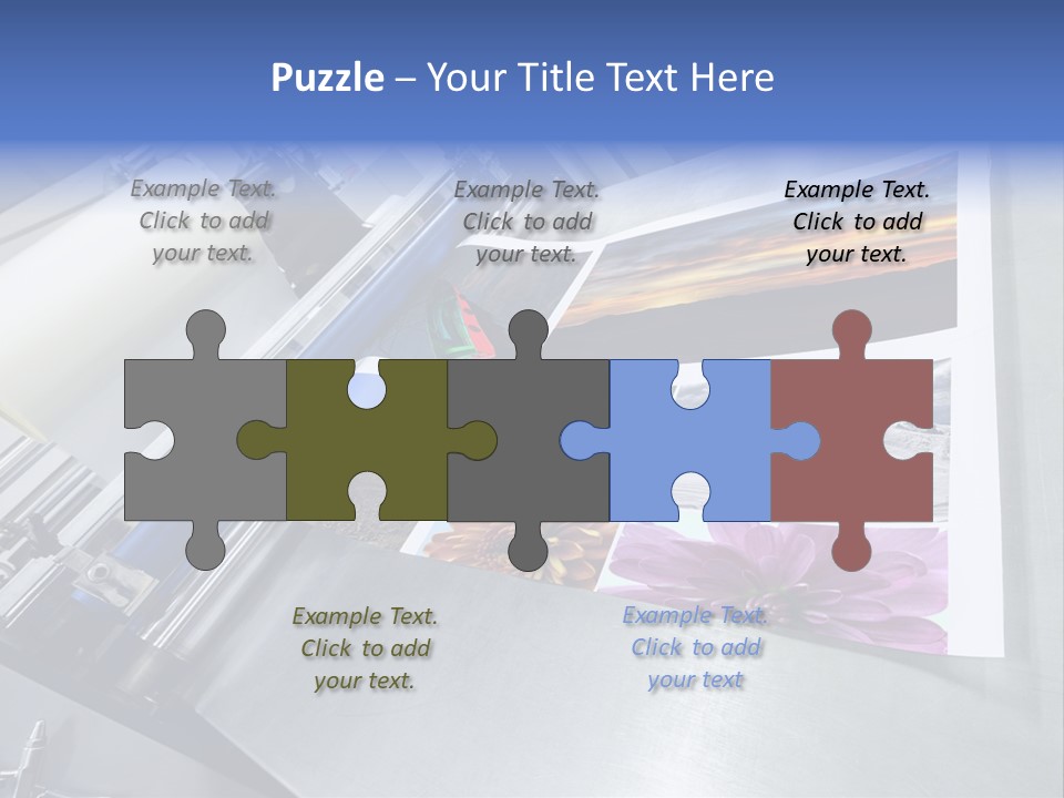 Business Printer Publish PowerPoint Template