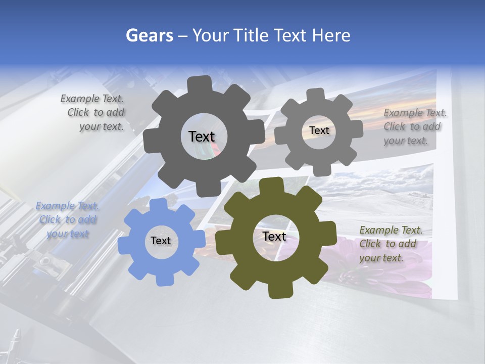 Business Printer Publish PowerPoint Template