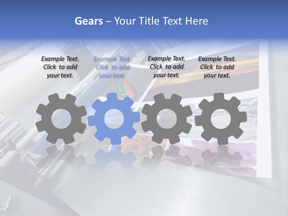 Business Printer Publish PowerPoint Template