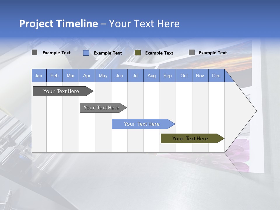 Business Printer Publish PowerPoint Template