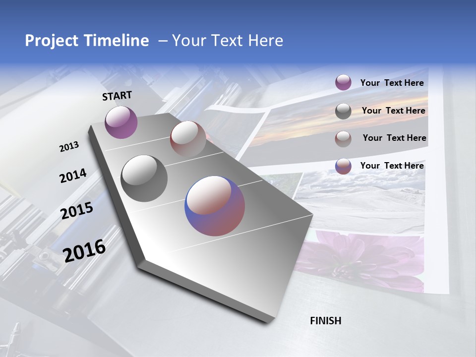 Business Printer Publish PowerPoint Template