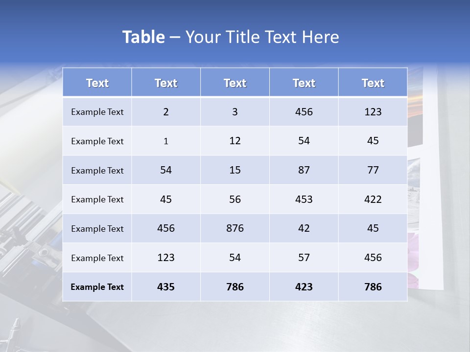 Business Printer Publish PowerPoint Template