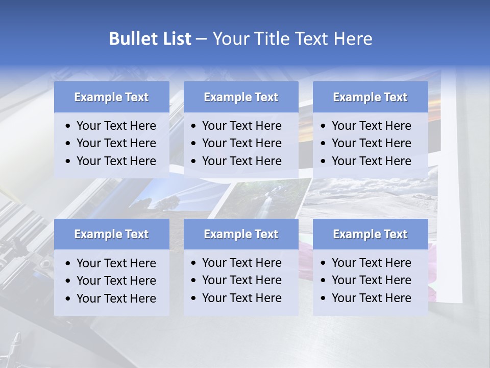 Business Printer Publish PowerPoint Template