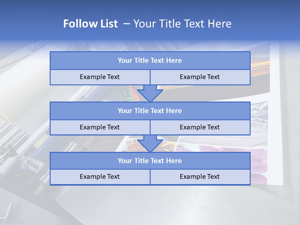 Business Printer Publish PowerPoint Template