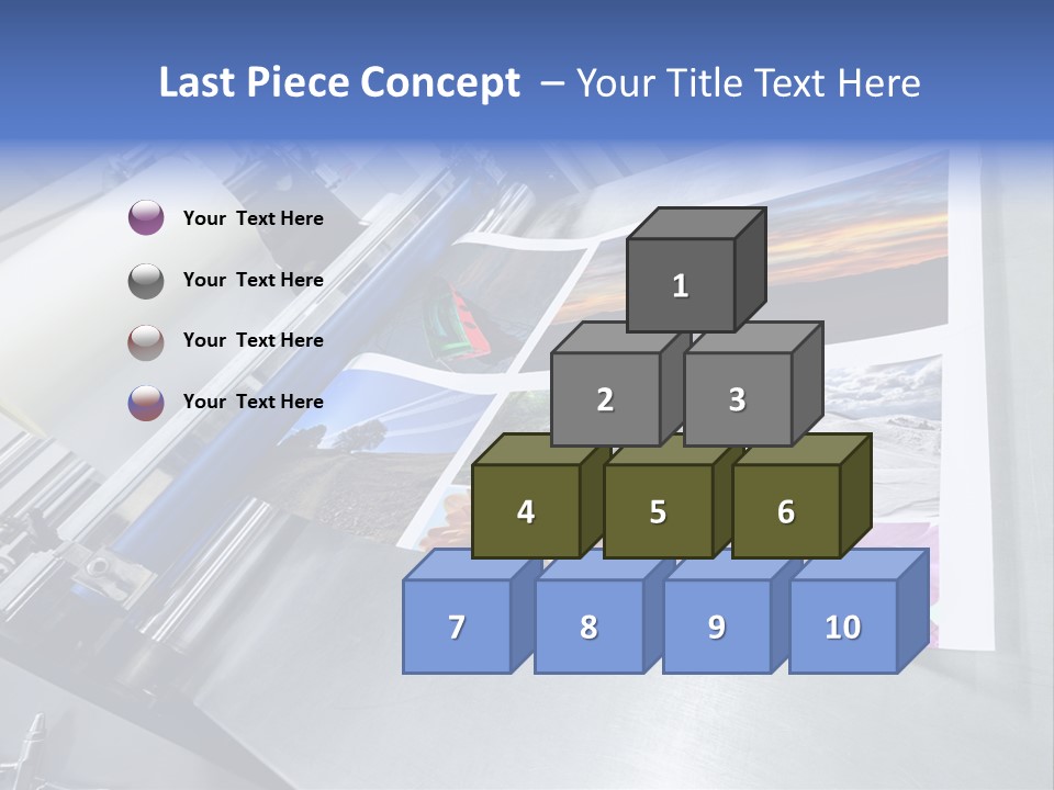Business Printer Publish PowerPoint Template