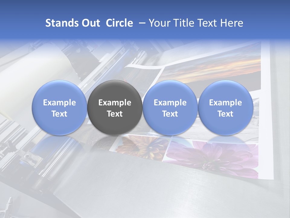 Business Printer Publish PowerPoint Template