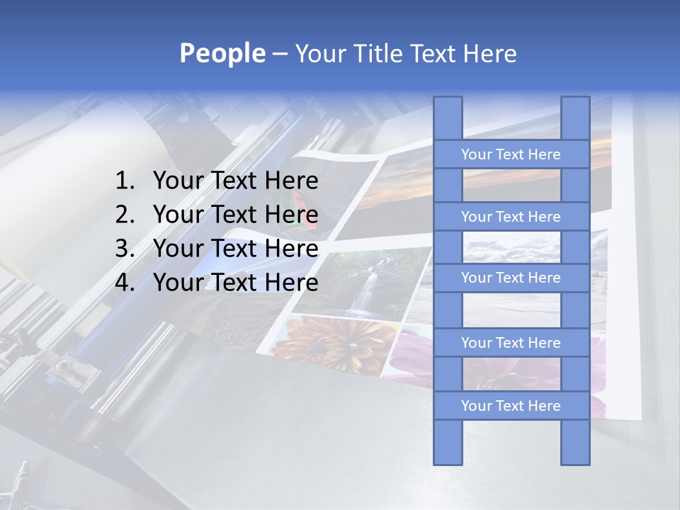 Business Printer Publish PowerPoint Template