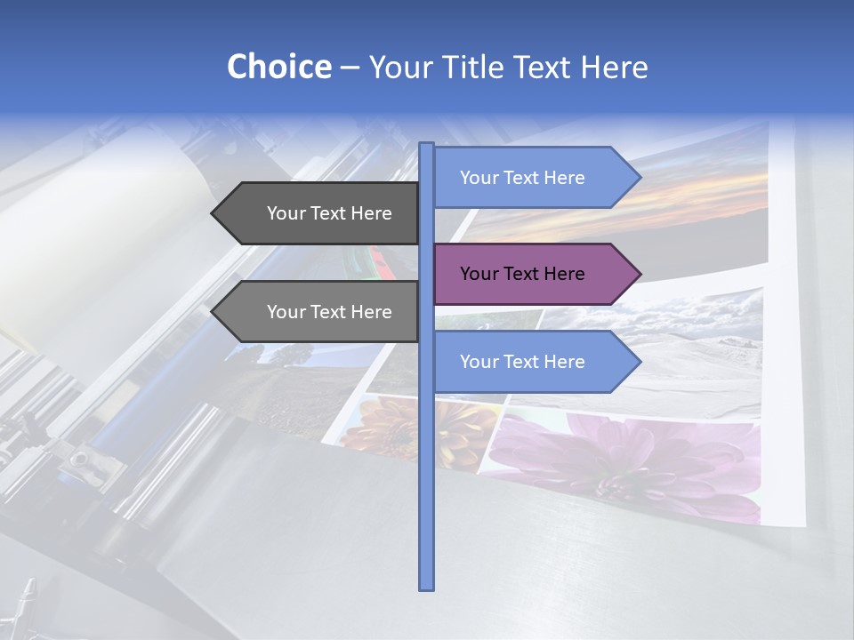 Business Printer Publish PowerPoint Template