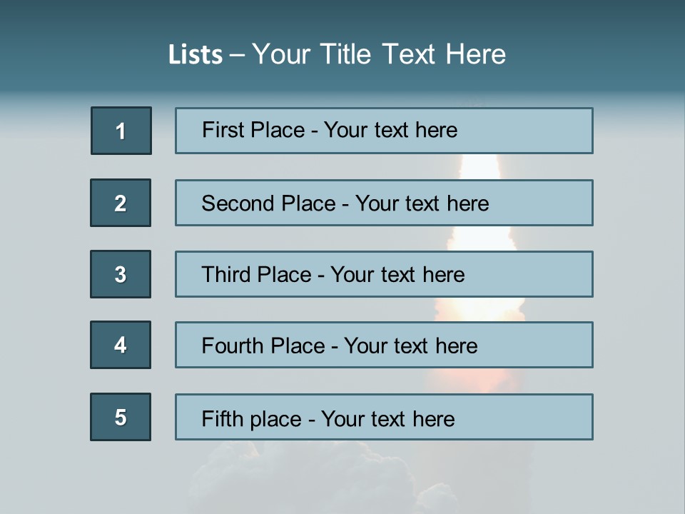 Exhaust Acceleration Spacecraft PowerPoint Template