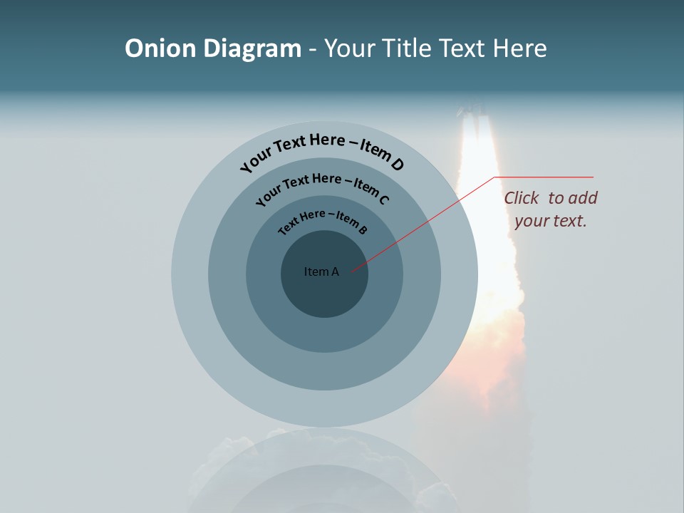 Exhaust Acceleration Spacecraft PowerPoint Template
