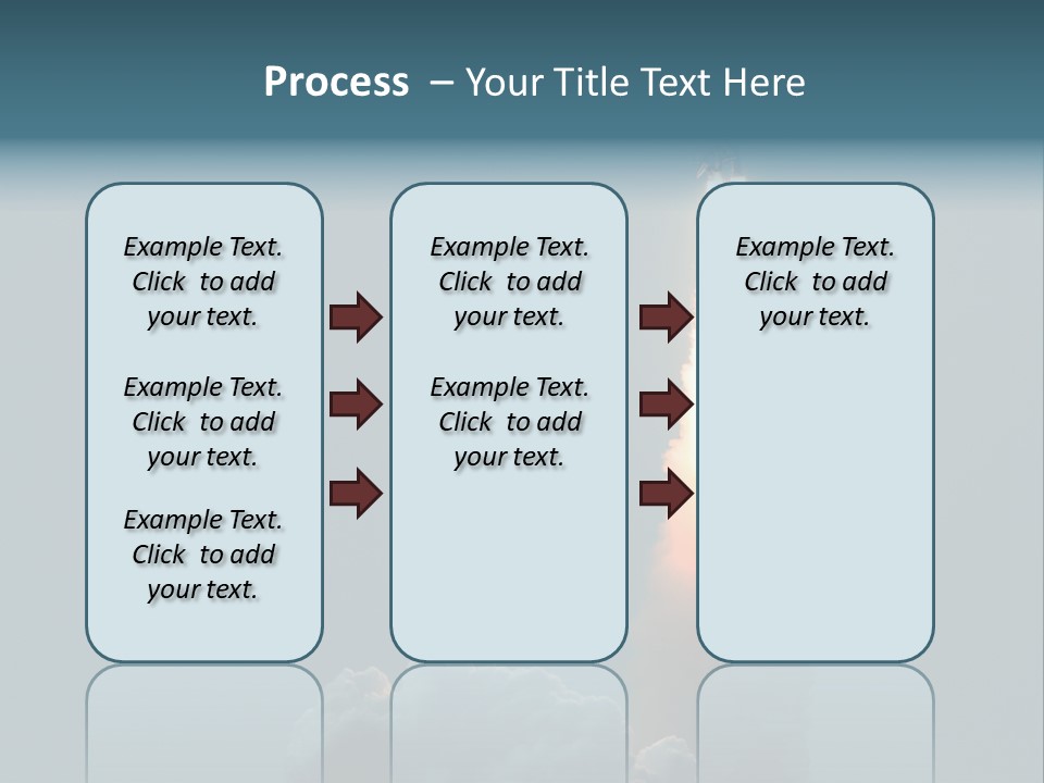 Exhaust Acceleration Spacecraft PowerPoint Template